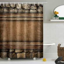 LB-cortinas de ducha de tela impermeable para pared de Granero, cortina de baño Vintage, resistente al moho, Extra larga, decoración de bañera 2024 - compra barato