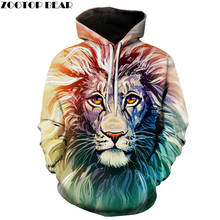 Ancient Lion Printed Men Hooded Sweatshirts Women Hoodies Animal 3D Tracksuit Casual Autumn Male Pullover Streetwear ZOOTOP BEAR 2024 - buy cheap