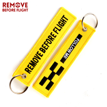 Remove Before Flight Fashion Keychain Embroidery Chain Key ring Safety Tag llavero Aviation gift for Motorcycle Car-styling 2pcs 2024 - buy cheap