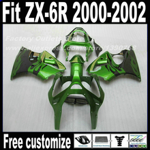 Hot Sale fairing kit for Kawasaki ZX-6R Fairings 2000 2001 2002 green black motobike set Ninja 636 ZX-6R 00 01 02 FA83 2024 - buy cheap