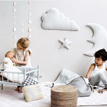 3pcs/set INS Nordic Style Baby Girls Room Decoration 3D Moon Cloud Star Wall Stickers DIY Nursery Ornaments Photo Props 35 2024 - buy cheap