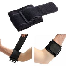 Black Adjustable Tennis Fitness Elbow Support Strap Pad Sport Golf Pain Forearm Support Band knee Wraps 2024 - buy cheap