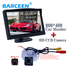 Cámara de aparcamiento con ángulo de lente para coche, carcasa de plástico 170, monitor lcd universal para tablero, 5 ", para Kia Forte, Hyundai, Verna, Sedan 2024 - compra barato