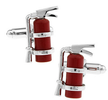 New Design! Factory Price Retail Men's Cufflinks Copper Material Red Fire Extinguisher Design Enamel Cuff Links Free Shipping 2024 - buy cheap