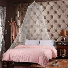 Elegant Mosquito Net For Double Bed Canopy Insect Reject Net Circular Canopy Bed Curtains Mosquito Repellent Tent  White House 2024 - buy cheap