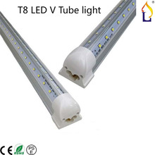 Free shipping lamp 1200MM Integrated tube 24W 4ft SMD2835 Housing Lamp T8 LED V Tube light 100pcs/lot economical lamp AC85-265V 2024 - buy cheap