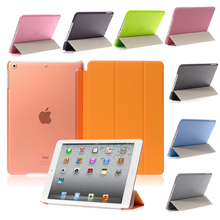 9.7''Ultra-thin Slim Tablet Case for iPad Air Air 1 Case Flip Magnetic Folding PVC A1474 A1475 Cover for iPad Air 1 Smart Case 2024 - buy cheap