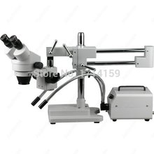 Industrial Inspection-AmScope Supplies 3.5X-90X Fiber Optic Dual Light Stereo Boom Microscope 2024 - buy cheap