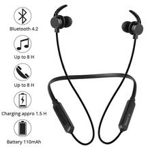 Earphones Wireless Bluetooth Headphones Magnetic Headset With Microphone Waterproof Sports Earbuds For Phone Xiaomi Meizu Gaming 2024 - buy cheap