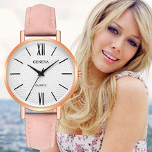 Fashion Leather Military Casual Analog Quartz Wrist Watch Business Watches reloj mujer Women Clock Retro horloges Round Dial B50 2024 - buy cheap
