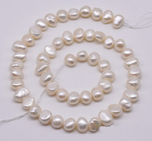 Natural Pearl Loose Beads Jewellery,8-9mm White Color Genuine Freshwater Pearl Jewellery,Irregular Pearls 2024 - buy cheap