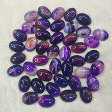 2019 Fashion good quality natural purple stripe Onyx Oval CABOCHON 13x18mm beads for jewelry making wholesale 30pcs/lot free 2024 - buy cheap