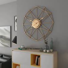 Art wall clock shaped living room decoration clocks Nordic style modern minimalist clock metal creative household wall charts 2024 - buy cheap