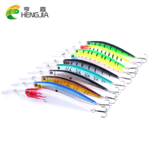 10pcs New 14.5cm 14.7g Big Minnow Fishing Lures Deep Sea Bass Lure Artificial Wobbler Fish Swim Bait Diving 3D Eyes 2024 - buy cheap