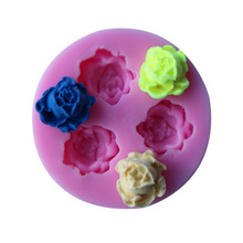 Molde do silicone do alimento-grau forma 3d de ferramentas de decoração do bolo do fondant das flores, molde do sabão do silicone, molde do bolo do silicone 2024 - compre barato