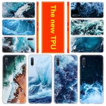 Soft Silicone Case For Xiaomi Mi 10 8 A3 A2 Cc9 Lite 9 Note 10 Pro A1 5x 6x Max3 waves ocean water light refractions 2024 - buy cheap