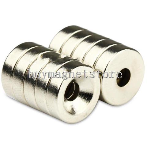 50pcs Super Strong Round Neodymium Countersunk Ring Magnets 10 mm x 3 mm Hole: 3 mm Rare Earth N35 ndfeb Neodymium m 2022 - buy cheap