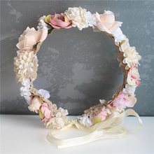 Flower Girl Crown Wedding Boho Headpiece Headband Hair Wreath 2024 - buy cheap