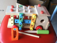 Новые Деревянные игрушки деревянные блоки инструменты грузовик детская развивающая игрушка детский подарок бесплатная доставка 2024 - купить недорого