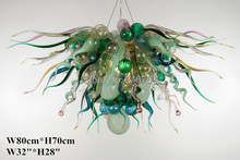 Classic Design Brand New Green Glass  Art Lighting Best Led Ceiling Lamp for Home Lighting 2024 - buy cheap