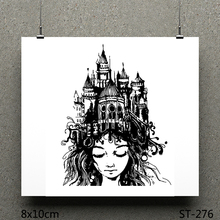 AZSG Castle fairy Clear Stamps/seal for DIY Scrapbooking/Card Making/Photo Album Decoration Supplies 2024 - buy cheap