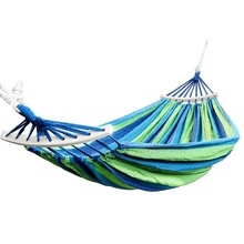 Double Hammock 450 Lbs Portable Travel Camping Hanging Hammock Swing Lazy Chair Canvas Hammocks 2024 - buy cheap