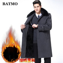 BATMO-gabardina de lana larga para hombre, chaquetas de lana, abrigo cálido, M-XXXL de talla grande, otoño e invierno, 2019 2024 - compra barato