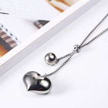 OUFEI Charm Heart Steel Ball Necklace Stainless Steel Jewelry Woman Vogue 2019 Jewelry Accessories Bohemian Pendant Necklace 2024 - buy cheap