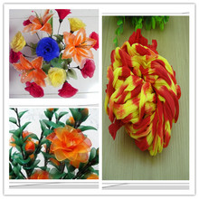 Meia-flores de cor dupla/náilon, 54 cores, envio direto ou apenas uma cor, flor/seda, faça você mesmo, artesanato de flores 2024 - compre barato