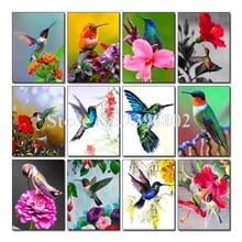 5D DIY Diamond Painting Colorful Squirrel Animals Trochilidae Mosaic Embroidery Animal 3D Cross Stitch Needlework Crafts Decor 2024 - buy cheap