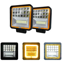 4 inch Square 126w DRL LED Work Light Flood Spot Driving Lamp 12v 24V for Tractors Off-road Car SUV Boat Trucks Fog Lamp 2024 - buy cheap