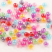 50PCS/Pack Colorful Crack Acrylic Beads Sewing Garment Handmade Craft Supplies Bracelet Accessories Children DIY Material 8MM 2024 - buy cheap