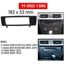 Kit de instalação de montagem de rádio automotivo, 11-052, rádio automotivo para bmw série 3 (e90/91/92/93) 2006-2011 (e87/81/2004), 2012,1 + 1 din 2024 - compre barato