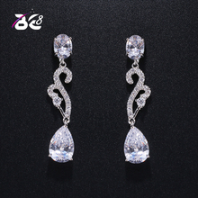 Be 8 Summer New Fashion CZ Water Drop Shape Lovely Long Earring , Bridal Crystal Wedding Earrings for Brides E381 2024 - buy cheap