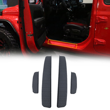 4 guardas plásticos da placa do scuff do peitoril da porta para jeep wrangler 2018 jl 4-door acessórios das peças do automóvel 2024 - compre barato