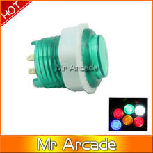 Free shipping 28mm hole diametre  illuminated 5 v LED Arcade Push Button with microswitch  1pcs 2024 - buy cheap