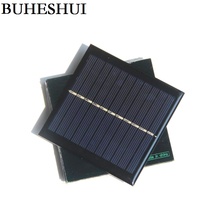 Buheshui painel solar policristalino de 1w 5.5v diy para carregar bateria 95*95*3mm alta qualidade epóxi 10 peças frete grátis 2024 - compre barato