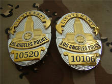 United States LA Los Angeles Badges LAPD LIEUTENANT Shirt Lapel Badge Brooch Pin Insignia Badge 1:1 Gift Cosplay 2024 - buy cheap