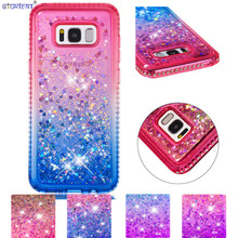Capa Bumper Para Samsung Galaxy S8 Plus S8 + Caixa Do Telefone Equipado SM-G950F SM-G950FD SM-G955F SM-G955FD Bonito Glitter Casos de Diamante 2024 - compre barato