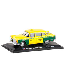Caixa de presente requintado Original 1:43 EUA Checker All/A12 modelo táxi, liga de simulação de alta coleção e decoração, frete grátis 2024 - compre barato