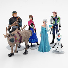 Студийная игрушка Disney «Холодное сердце», 6-11 см, принцесса Анна, Эльза, Кристоф, Свен, Олаф, ПВХ, коллекция аксессуаров, подарок на день рождения, игрушка 2024 - купить недорого