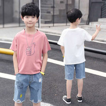 Baby Boy Summer Clothes Age For 4 6 8 10 12 13 Years 2019 Kids Clothes Short Sleeves T-Shirt + Shorts Suits Boys Clothing Sets 2024 - buy cheap