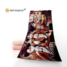 Attack on Titan Microfiber Bathroom Washcloth,Towels Hot Sale Custom Face Towel/Bath Towel Size 35x75cm, 70x140cm 2024 - buy cheap