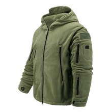 Флисовая флисовая куртка, Военная Тактическая мужская куртка Polartec, теплая куртка с капюшоном, армейская одежда 2024 - купить недорого