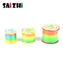 Saizhi Rainbow Fashion Toys colorful Rainbow Circle Folding Plastic Spring Coil Children's Creative Educational Toys SZ2436 2024 - buy cheap