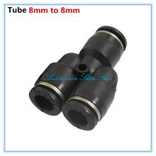 5Pcs 3 Way Tee Air Pneumatic 8mm to 8mm Y Shaped Plastic Pipe Fitting Push in Connectors Quick Fittings PY8 2024 - buy cheap