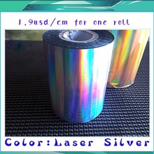 Лазерный серебристый цвет MOQ:3 см x Длина: 3 м образец горячей фольги штамповка теплообменная салфетка позолота ПВХ визитница тиснение 2024 - купить недорого