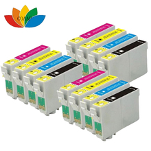 Cartuchos de tinta para impressora inkjet, 12x, compatível com t1811, t1812, t1813, t1814 2024 - compre barato