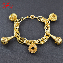 Sunny Jewelry Big Charm Bracelet For Women Hand Chain Link Chain Dubai Fashion Bracelet For Party Wedding Gift Jewelry Findings 2024 - buy cheap