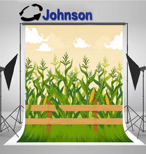 Cornfield Corn Field Fence background  High quality Computer print children kids photo backdrop 2024 - buy cheap